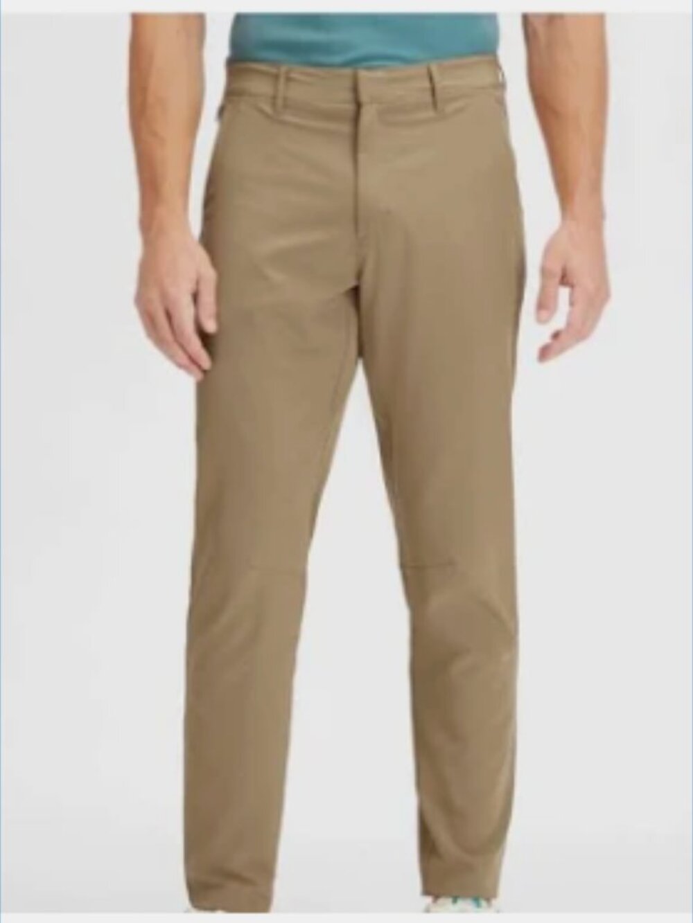 Fabletics The Only Pant Articulated Knee Performance Pants in Tan Size 36